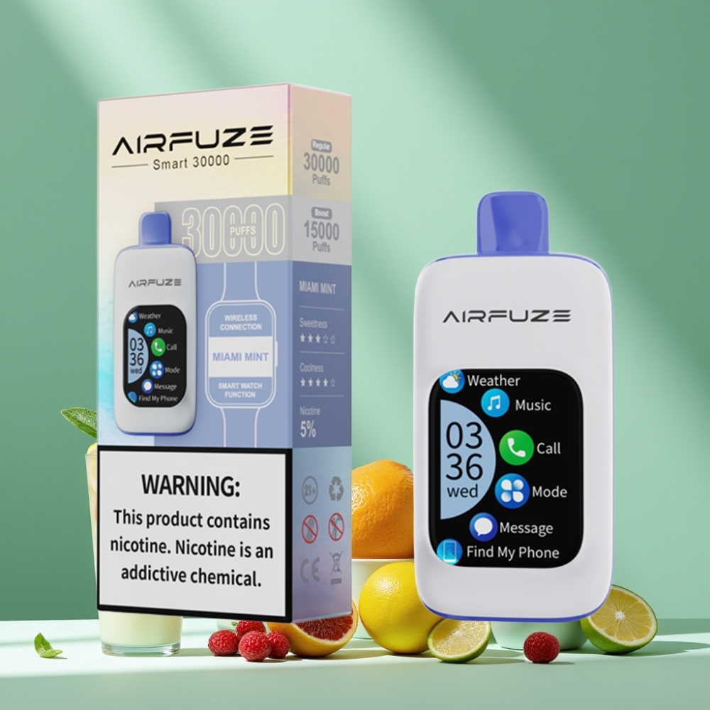 AirFuze Smart 30000 Puffs Disposable Pod Miami Mint 5% 900mAh Type-C