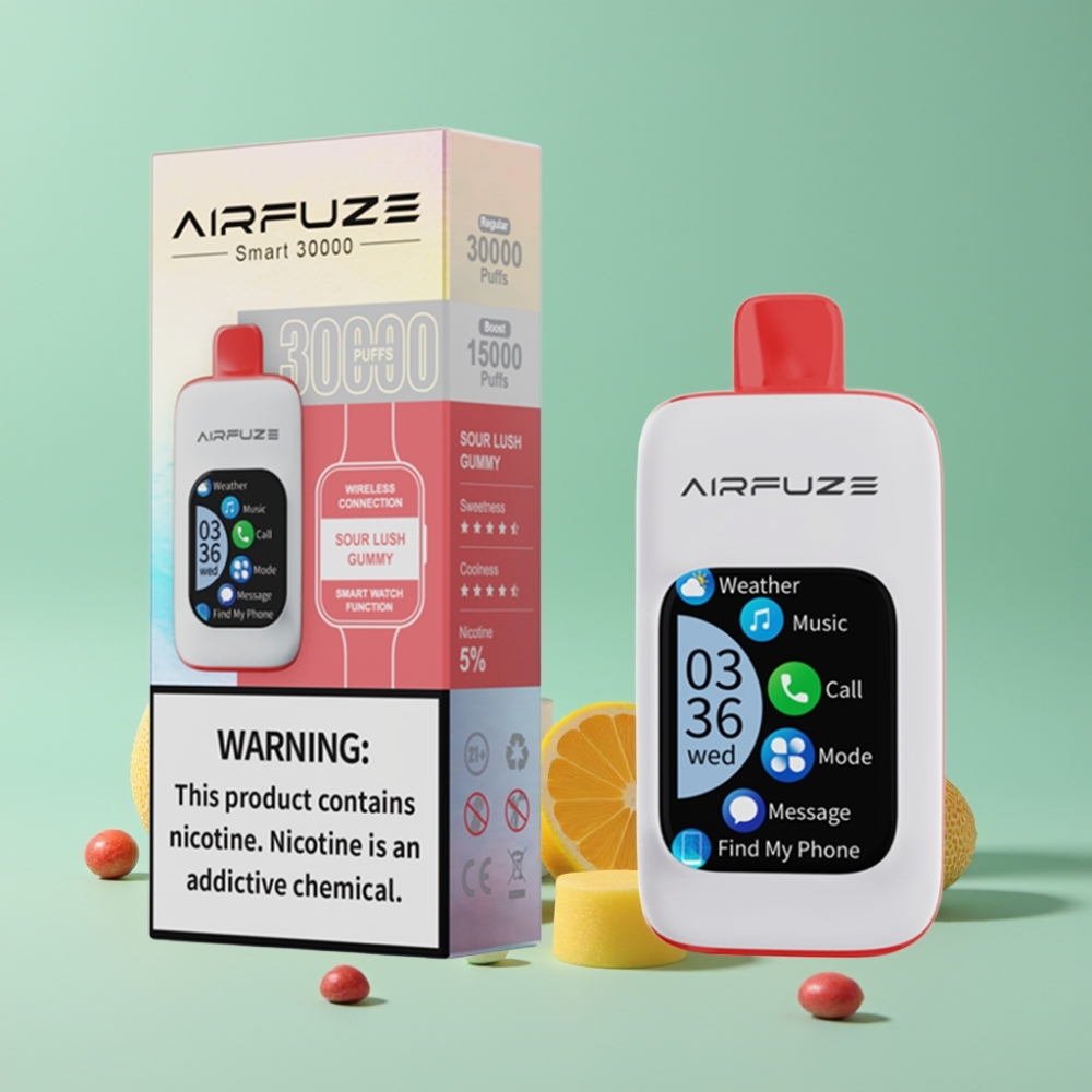 AirFuze Smart 30000 Puffs Disposable Pod Sour Lush Gummy 5% 900mAh Type-C