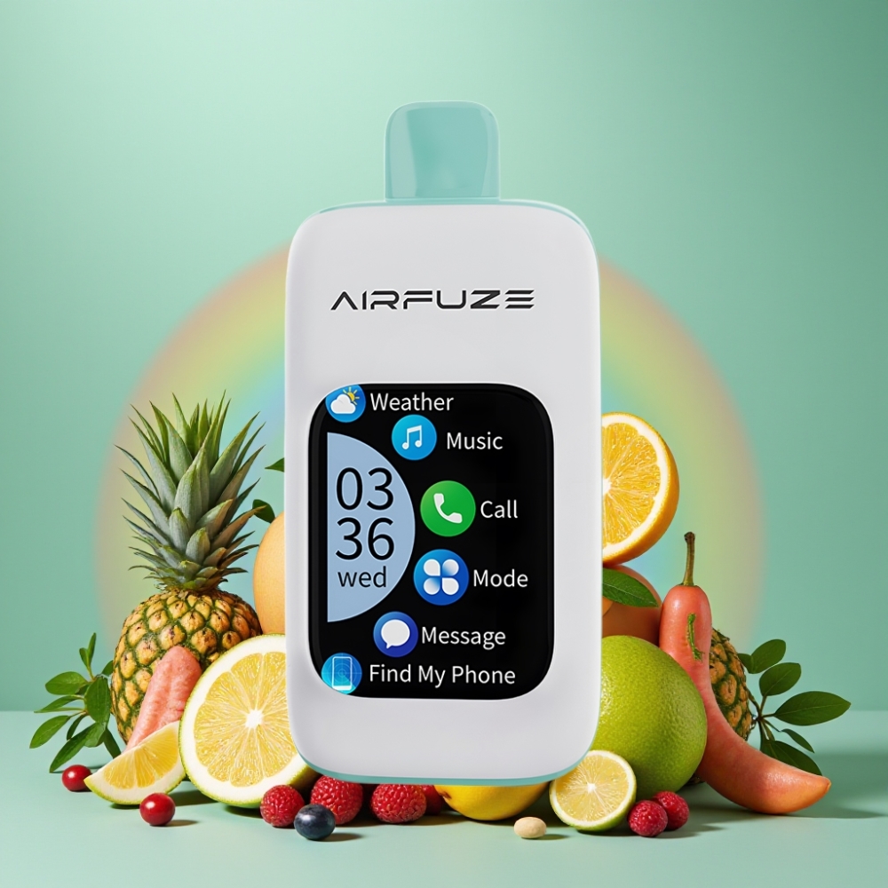 AirFuze Smart 30000 Puffs Disposable Vape Rainbow Fruit Burst 5% 900mAh Type-C